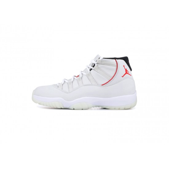 Air Jordan 11 "Platinum Tint" White Red 378037-016