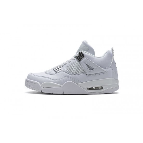 Air Jordan 4 Retro "Pure Money" White Silver 308497-100