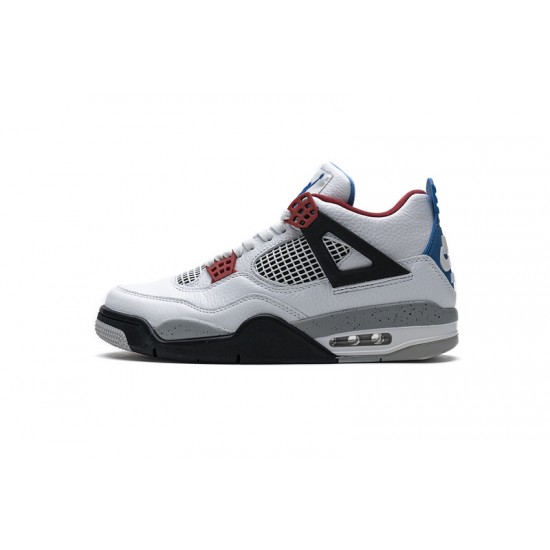 Air Jordan 4 Retro "What The 4" White Red Blue CI1184-146