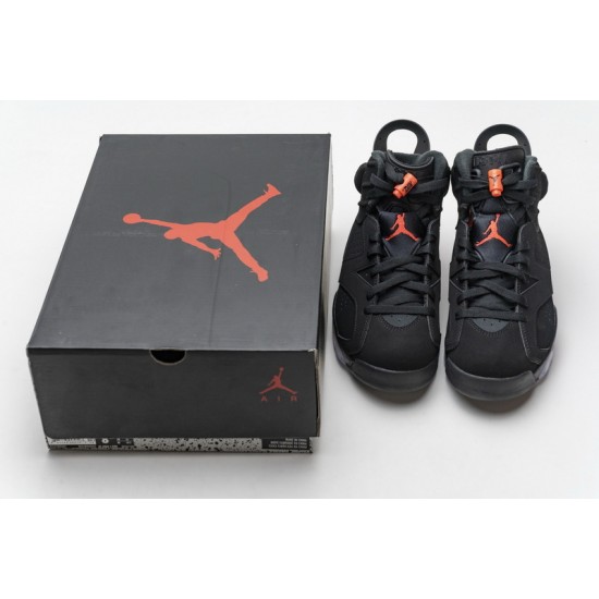 Air Jordan 6 "Black Infrared" Black Red 384664-060