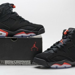 Air Jordan 6 "Black Infrared" Black Red 384664-060