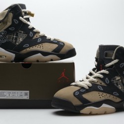 Air Jordan 6 Retro SP "Paisley Print" Black Brown CT5058-001