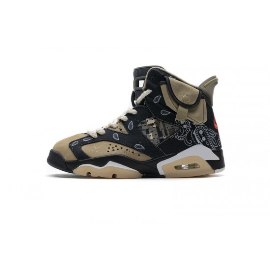 Air Jordan 6 Retro SP "Paisley Print" Black Brown CT5058-001