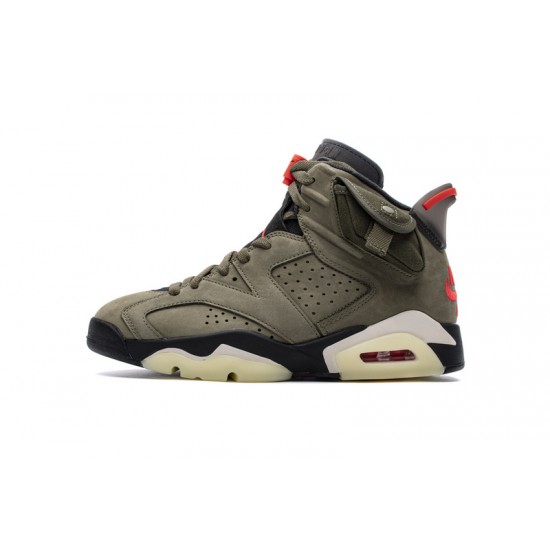 Travis Scott x Air Jordan 6 "Medium Olive" Green Orange CN1084-200