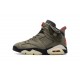 Travis Scott x Air Jordan 6 "Medium Olive" Green Orange CN1084-200