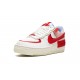 WMNS Nike Air Force 1 Shadow Red Cracked Leather CI0919 108