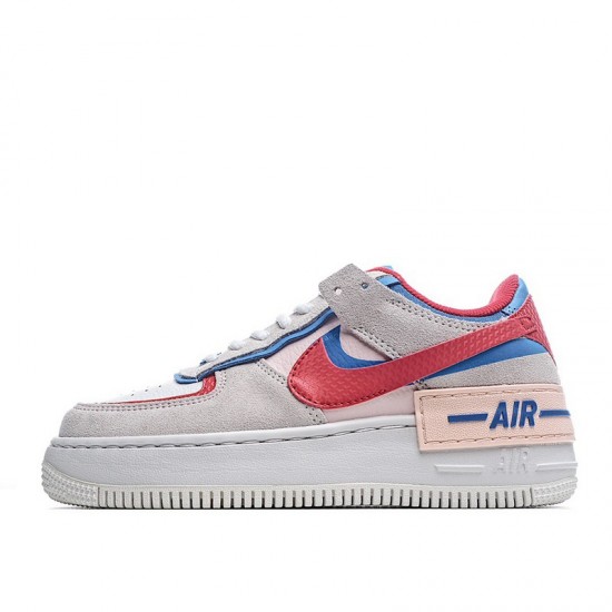 Nike Air Force 1 Shadow "Sail" White Blue Red CU8591-100