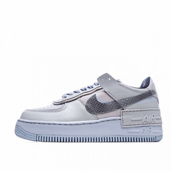 Nike Air Force 1 Shadow "Snakeskin" White Black CV3027-001