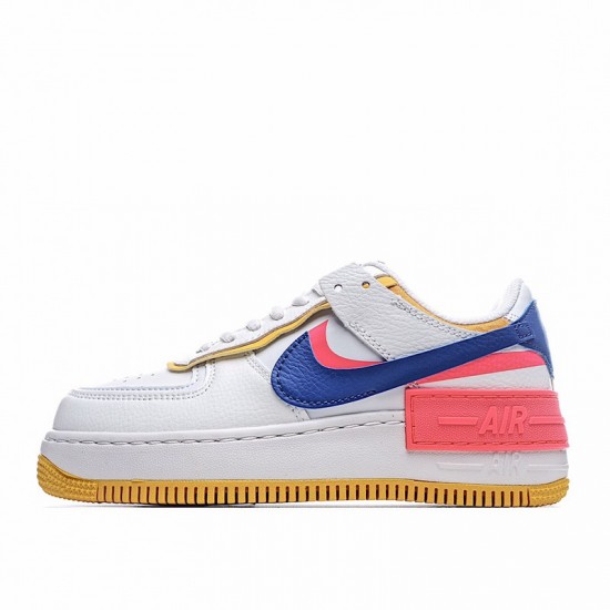 Nike Air Force 1 Shadow "White Crimson Blue" White Pink Blue CI0919-105