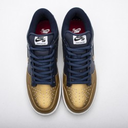 Supreme x Nike SB Dunk Low OG "Jewel Swoosh Gold" Blue Gold CK3480-700