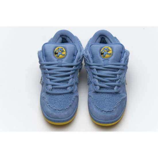 Grateful Dead x Nike SB Dunk Low Pro QS "Blue Bear" Blue Yellow CJ5378-400