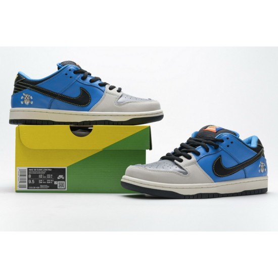 Instant Skateboards x Nike SB Dunk Low Blue Grey CZ5128-400