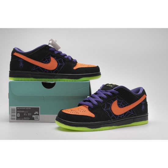 Nike SB Dunk Low "Night Of Mischief" Black Purple Orange BQ6817-006