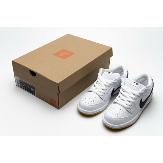 Nike SB Dunk Low Pro "ISO Orange Label" White Black CD2563-100