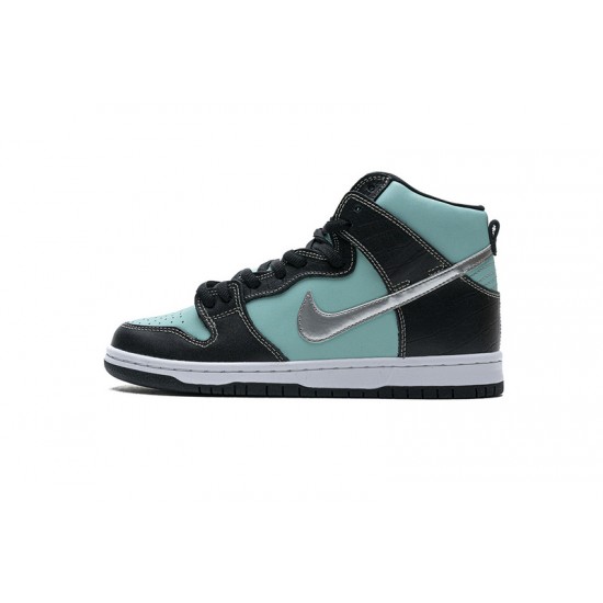 Nike SB Dunk High PRM "Diamond" Blue Black 653599-400