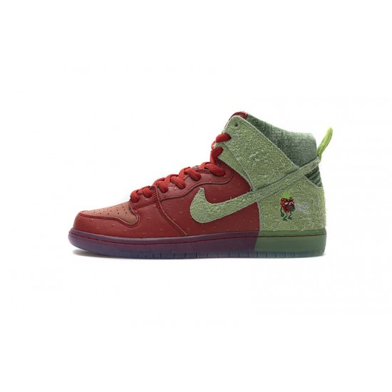 Nike SB Dunk High "Strawberry Cough" Red Green CW7093-600