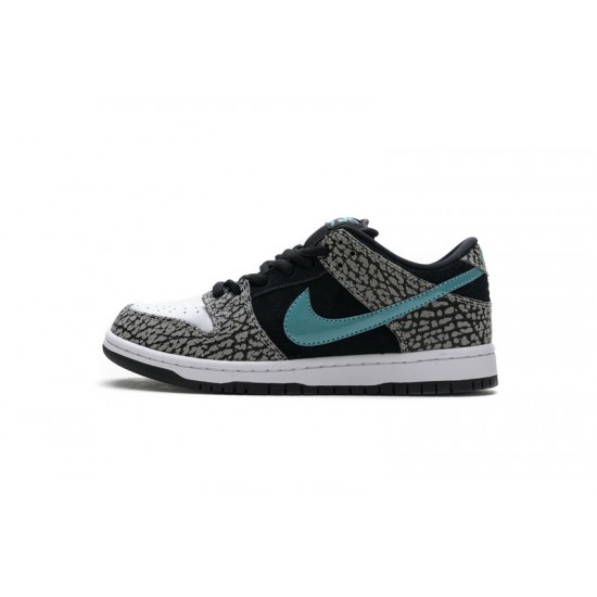 Nike SB Dunk Low "Atmos Elephant" Black White Blue BQ6817-009