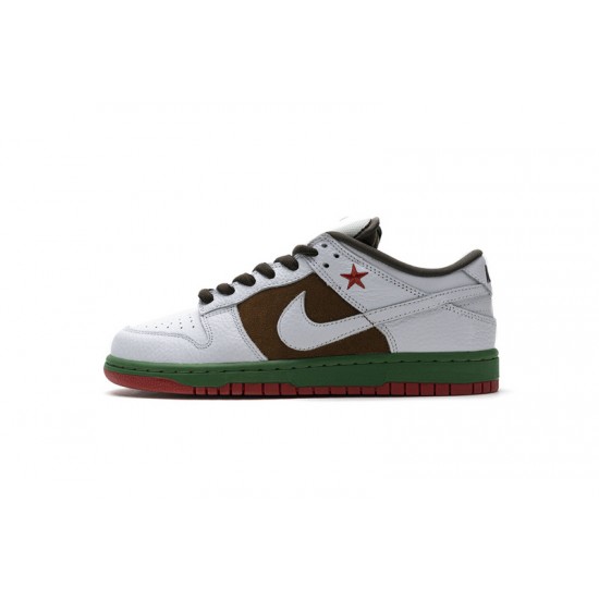 Nike SB Dunk Low "California-Cali Pecan White" White Green Red 304292-211