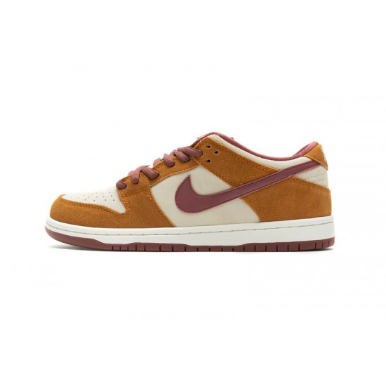 Nike SB Dunk Low Pro "Dark Russet Cedar" Orange White BQ6817-202