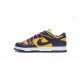 Off-White x Nike Dunk SB Low "White Michigan" Blue Yellow CT0856-700