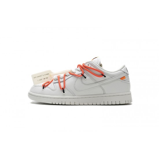 Off-White x Nike SB Dunk Low White Orange CT0856-900