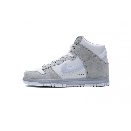 Slam Jam x Nike SB Dunk High "White Platinum" Gery White DA1639-100