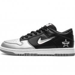 Supreme x Nike SB Dunk Low OG "Metallic Silver" Black Silver CK3480-001