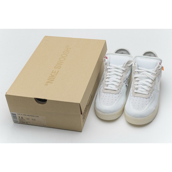 Off-White x Nike Air Force 1 Low "The Ten" White AO4606-100