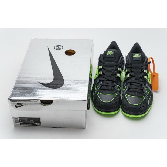 Off-White x Nike Air Rubber Dunk "Green Strike" Black Green CU6015-001