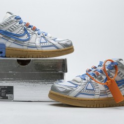 Off-White x Nike Air Rubber Dunk "University Blue" Blue Grey CU6015-100