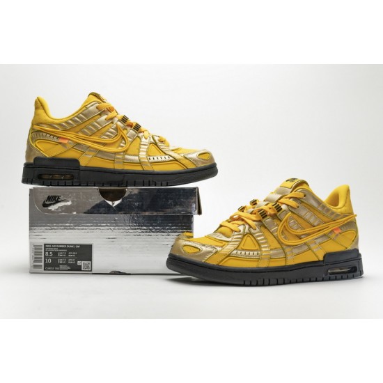 Off-White x Nike Air Rubber Dunk "University Gold" Yellow Gold CU6015-700