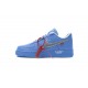 Off-White x Nike Air Force 1 07 Low MCA Blue Silver CI1173-400 Shoes