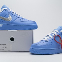 Off-White x Nike Air Force 1 07 Low "MCA" Blue Silver CI1173-400