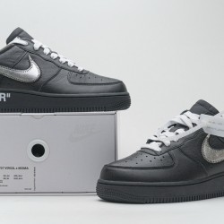 Off-White x Nike Air Force 1 07 Low "MOMA" Black Silver AV5210-001