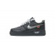 Off-White x Nike Air Force 1 07 Low "MOMA" Black Silver AV5210-001