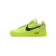 Off-White x Nike Air Force 1 Low "Volt" Green Black AO4606-700