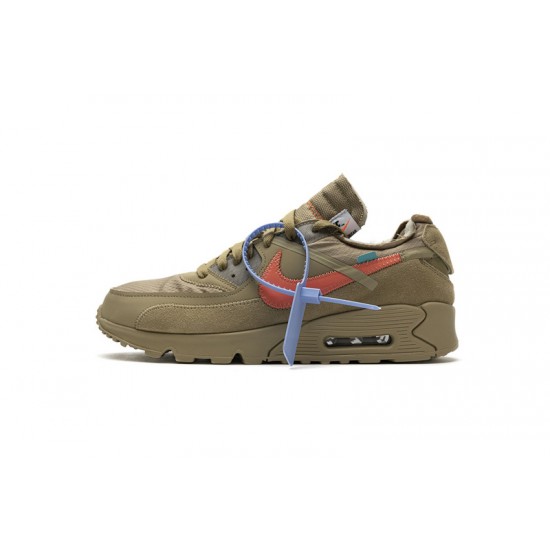 Off-White x Nike Air Max 90 "Desert Ore" Brown Orange AA7293-200