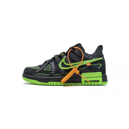 Off-White x Nike Air Rubber Dunk "Green Strike" Black Green CU6015-001