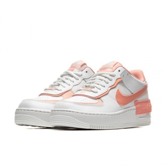 Shop Nike Air Force 1 Shadow White Coral Pink CJ1641 101 Women Shoes Online
