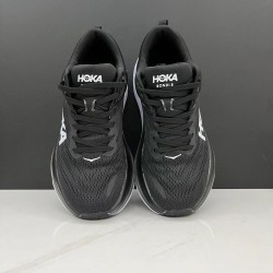 Hoka Bondi 8 Black White Women Men Sport Shoes