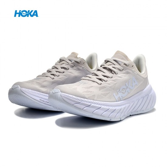 Hoka Carbon X2 Beige White Women Men Sport Shoes