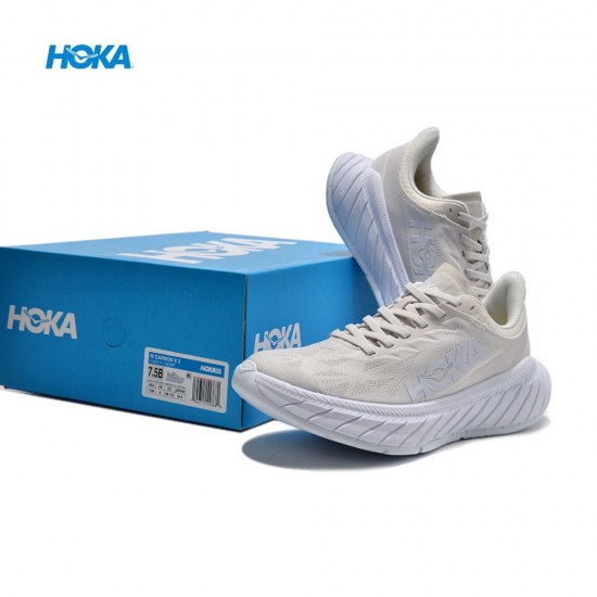 Hoka Carbon X2 Beige White Women Men Sport Shoes