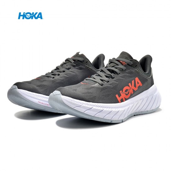 Hoka Carbon X2 Black Red White Women Men Sport Shoes