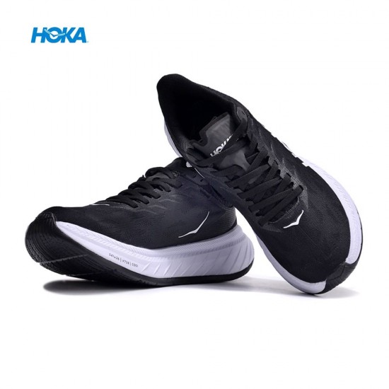 Hoka Carbon X2 Black White Women Men Sport Shoes