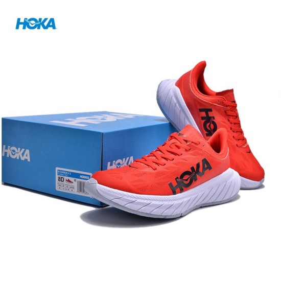 Hoka Carbon X2 Red Black Women Men Sport Shoes