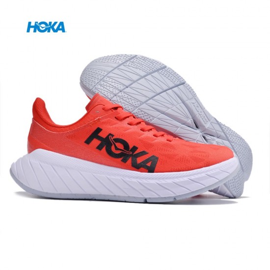 Hoka Carbon X2 Red Black Women Men Sport Shoes