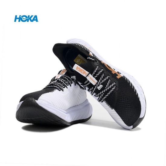 Hoka Carbon X3 Black White Gold Women Men Sport Shoes