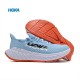 Hoka Carbon X3 Ltblue Orange White Women Men Sport Shoes