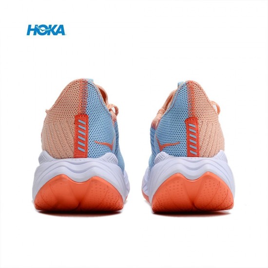 Hoka Carbon X3 Pink Ltblue White Women Men Sport Shoes