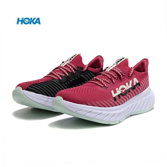 Hoka Carbon X3 Win-Red Black White Women Men Sport Shoes